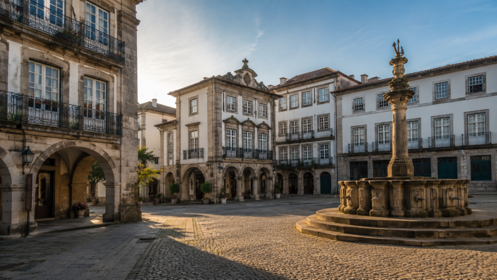 Lissabon Klima – Wetter Lissabon Portugal: Sonniger Blick auf das Castelo de São Jorge über den Dächern der Stadt im Spätsommer