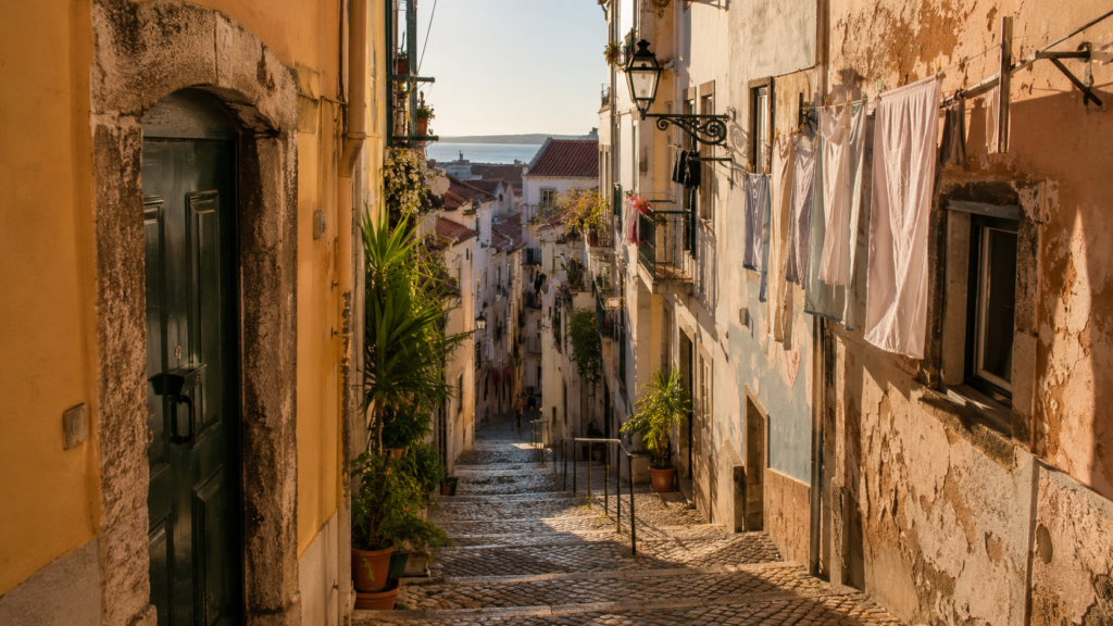 die schönsten Buchhandlungen Portugals – Livraria Bertrand in Lissabon, die älteste Buchhandlung der Welt, mit klassischer Fassade